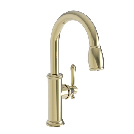 Newport Brass Prep/Bar Pull Down Faucet in French Gold, Pvd 1030-5223-24A